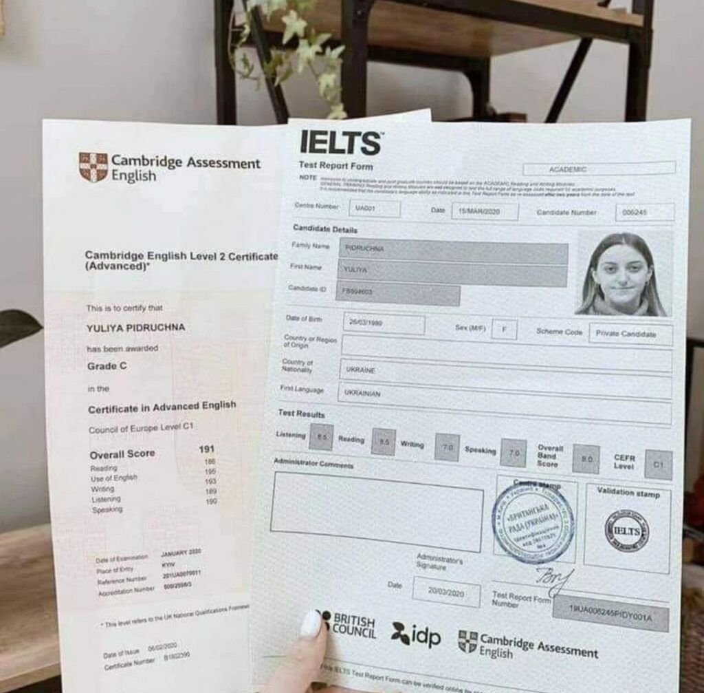 Buy IELTS Pass Certificate Online